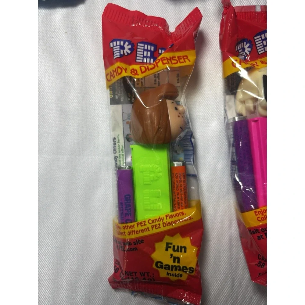 Peanuts Pez Dispensers Lot 5 Charlie Brown Snoopy Peppermint Patty Woodstock Vtg